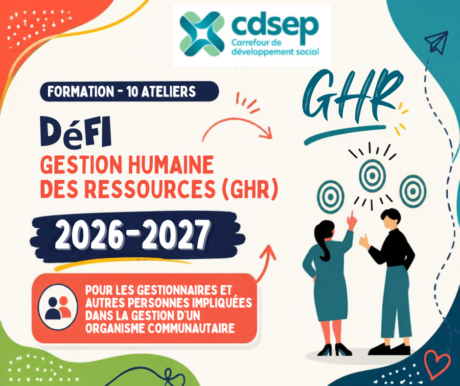 📚Formation Défi Gestion humaine des ressources (Défi GHR) – Nouvelles cohortes dès novembre 2026!